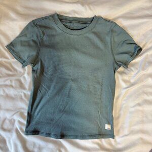 Teal Vuori Short Sleeve Casual Top S